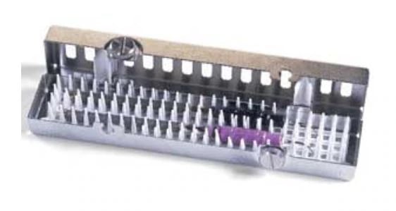 Hu-Friedy IMS Signature Series Ultrasonic Insert/Handpiece Cassette, Small, Lavender, 1.5" x 8" x 1.25", Holds 2 Inserts or 1 Handpiece, IM30HU6, 1/Pk