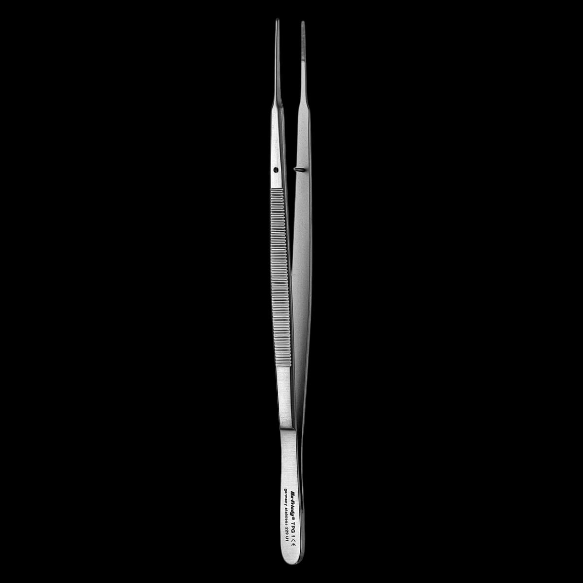 Hu-Friedy Gerald Tissue Pliers, 7 in, Straight, Serrated Tip, 18 mm, 265853