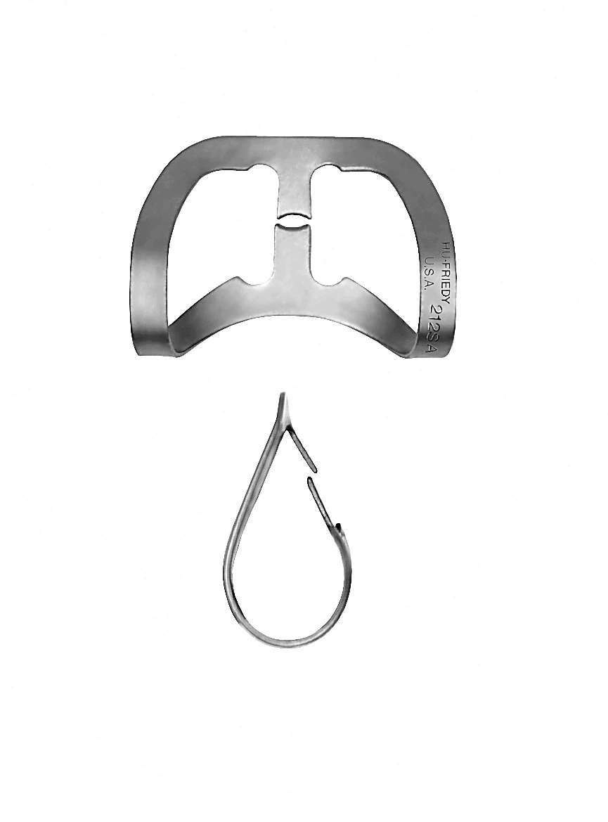 Hu-Friedy Satin Steel® Rubber Dam Clamp #W8A San Antonio - Molars, Winged, Each
