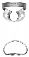 Hu-Friedy Satin Steel Rubber Dam Clamp #4, Winged, Small Upper Molars, 1/Each, RDCM4