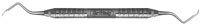 Hu-Friedy Prichard Periodontal Surgical Curette, PR1/2, Double End, #6 Satin Steel Handle, 1.5mm Working End, 712795