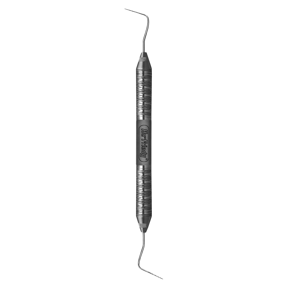 Hu-Friedy Williams Double-Ended Offset Probe, #6 Satin Steel Handle, 1-2-3-5-7-8-9-10 Markings
