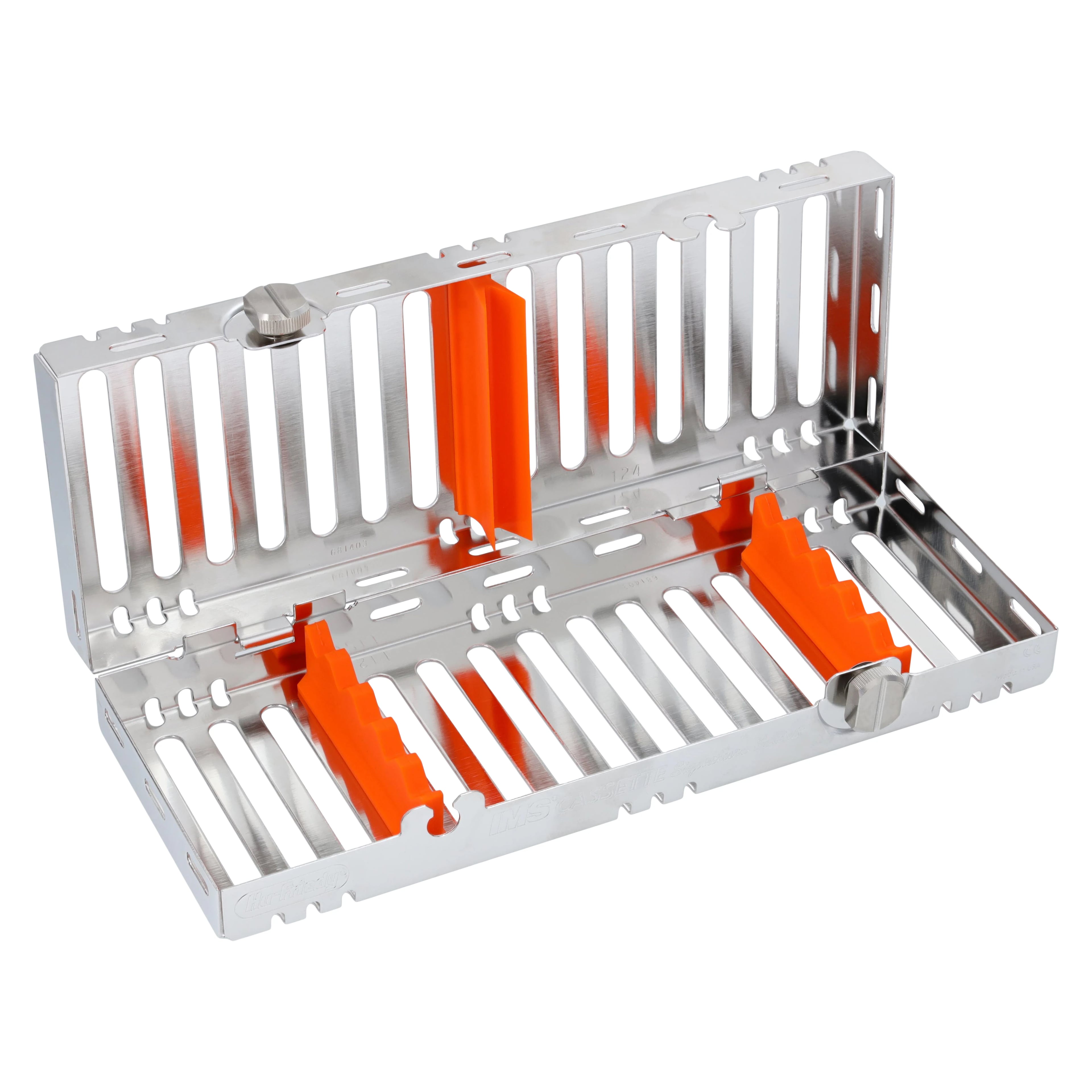 Hu-Friedy IMS Signature Series Exam Cassette, 5-Instrument Capacity, Orange, 3" x 8" x 1.25", IM6053