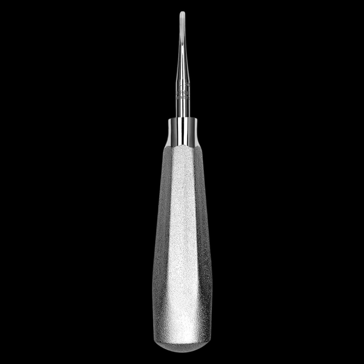 Hu-Friedy #80 Heidbrink Surgical Elevator, Single End, Straight, #510 Large Tapered Hexagon Handle, E80