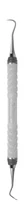 Hu-Friedy H5/Nevi 1 Sickle Scaler, Double-Ended, #8 ResinEight Handle, SNEV1/H58