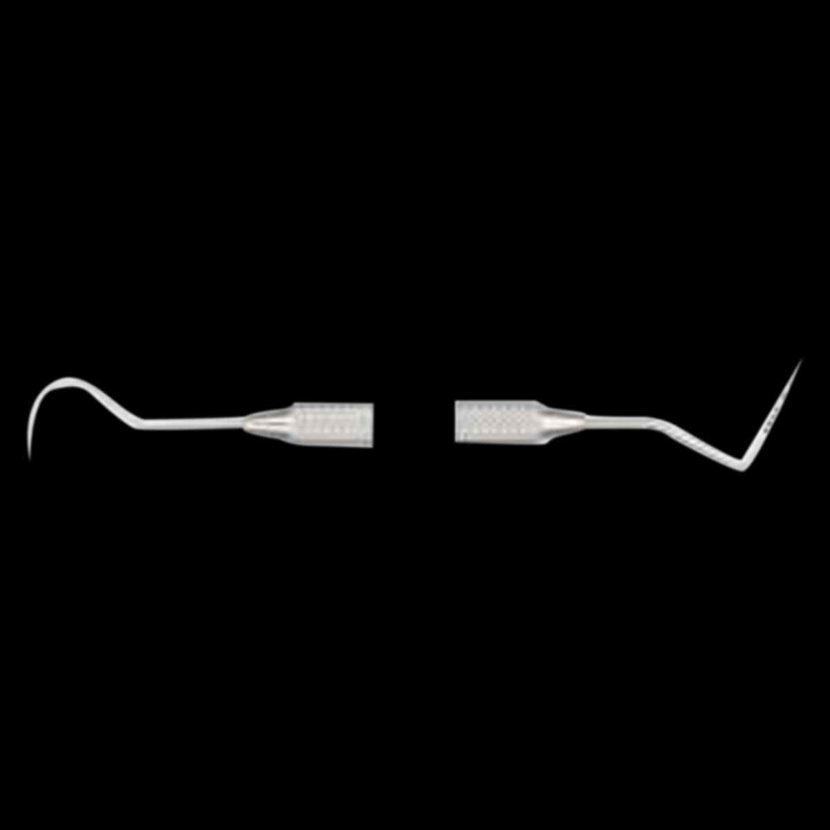 Hu-Friedy Expro 23/QOW Double-Ended Explorer/Probe, Thin Williams Markings, #7 Satin Steel Colours Handle, XP23/QOW7