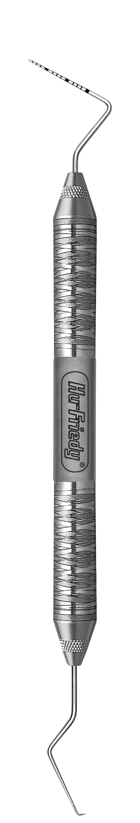 Hu-Friedy Expro TU17/UNC15 Double-Ended Explorer/Probe, #6 Satin Steel Handle, XPTU17/156