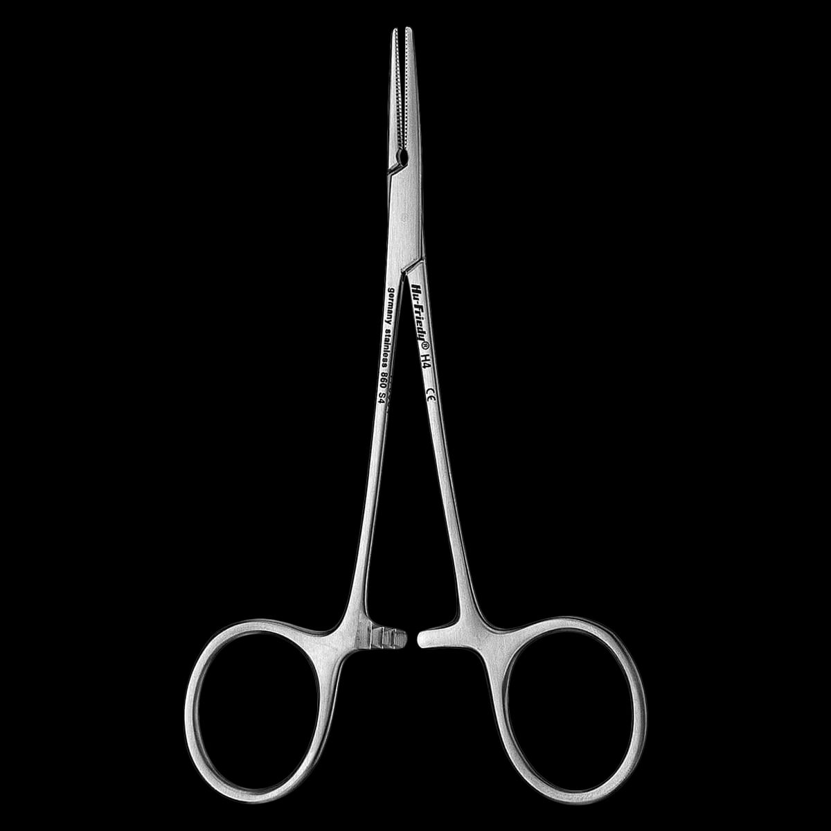 Hu-Friedy H4 Halsted-Mosquito Hemostat, Straight, 4-3/4", Stainless Steel, Each