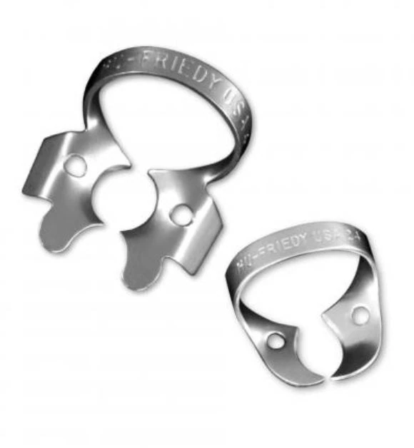 Hu-Friedy Satin Steel Rubber Dam Clamp Set, 8 Clamps, RDCSET