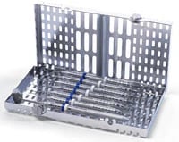 Hu-Friedy IMS Signature Series Space Saver Seven Cassette, 7 Instrument Capacity, 4.5" x 8" x 1", Red, IMSS70