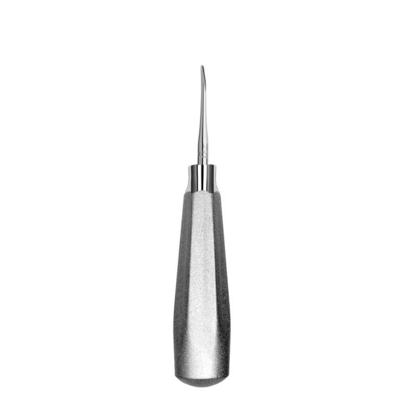 Hu-Friedy Luxating Elevator Curved 3mm Wide, #510 Large Tapered Hexagon Handle, EL3C