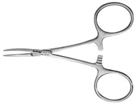 Hu-Friedy Hartmann Hemostat, 4" Curved, Stainless Steel, HHC
