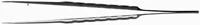 Hu-Friedy Plain Straight Diamond-Dusted Microsurgical Tissue Pliers, 7" (18cm), Stainless Steel, TPDAPV
