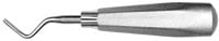 Hu-Friedy #38 Serrated Surgical Elevator, Single End, #510 Large Tapered Hexagon Handle, Stainless Steel, E38
