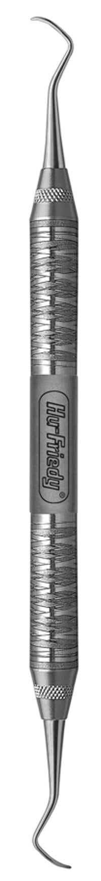 Hu-Friedy Universal Curette, Ratcliff 3/4, #6 Satin Steel Handle, Double End, EverEdge Technology, SUCR3/46