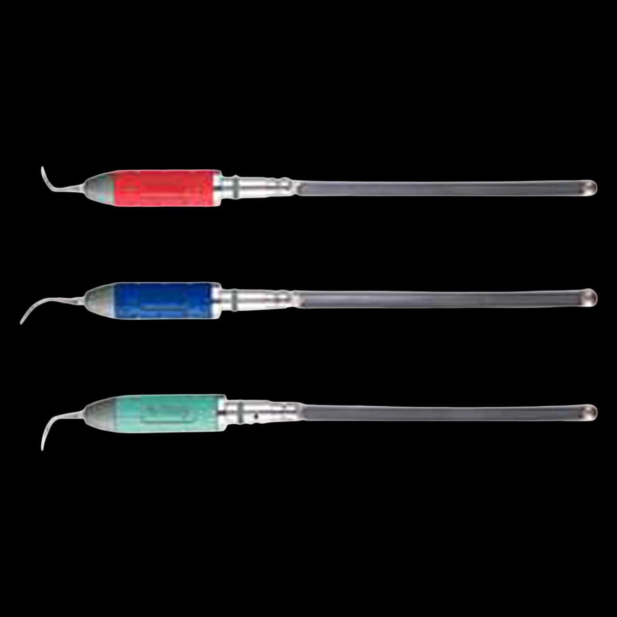Hu-Friedy After Five Swivel Direct Flow Ultrasonic Insert Set, 25 kHz, Left/Right/Straight, Resin Swivel Handle, 3/Pkg, UI25SDSET