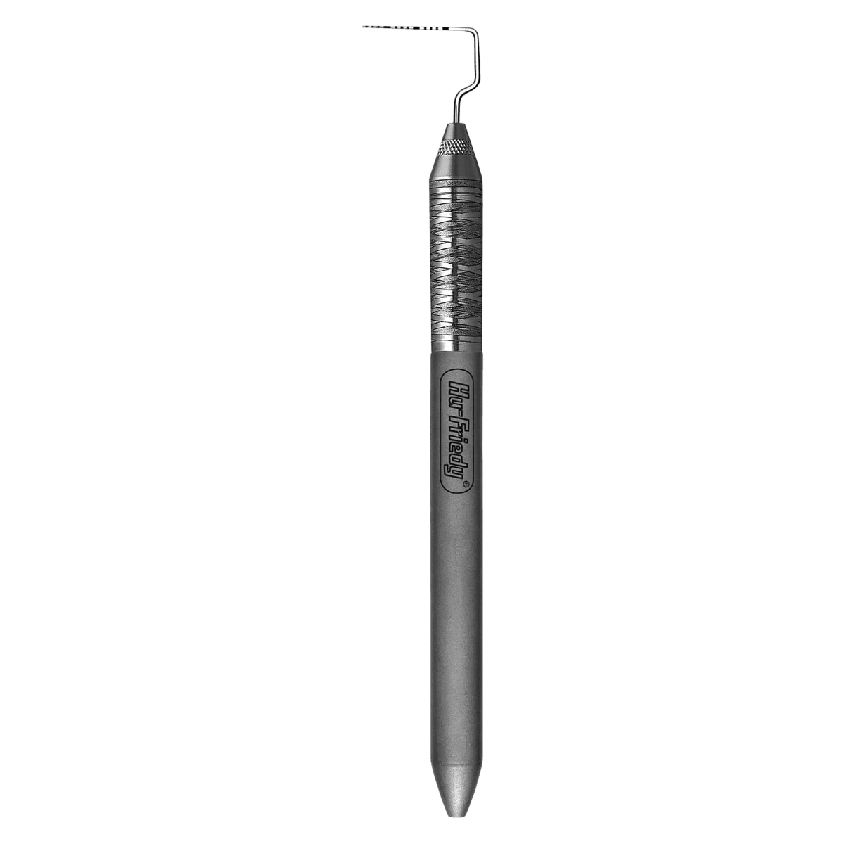 Hu-Friedy Qulix Color-Coded Probe, Single-End, UNC Novatech (1-15), #6 Satin Steel Handle, PCPNT156