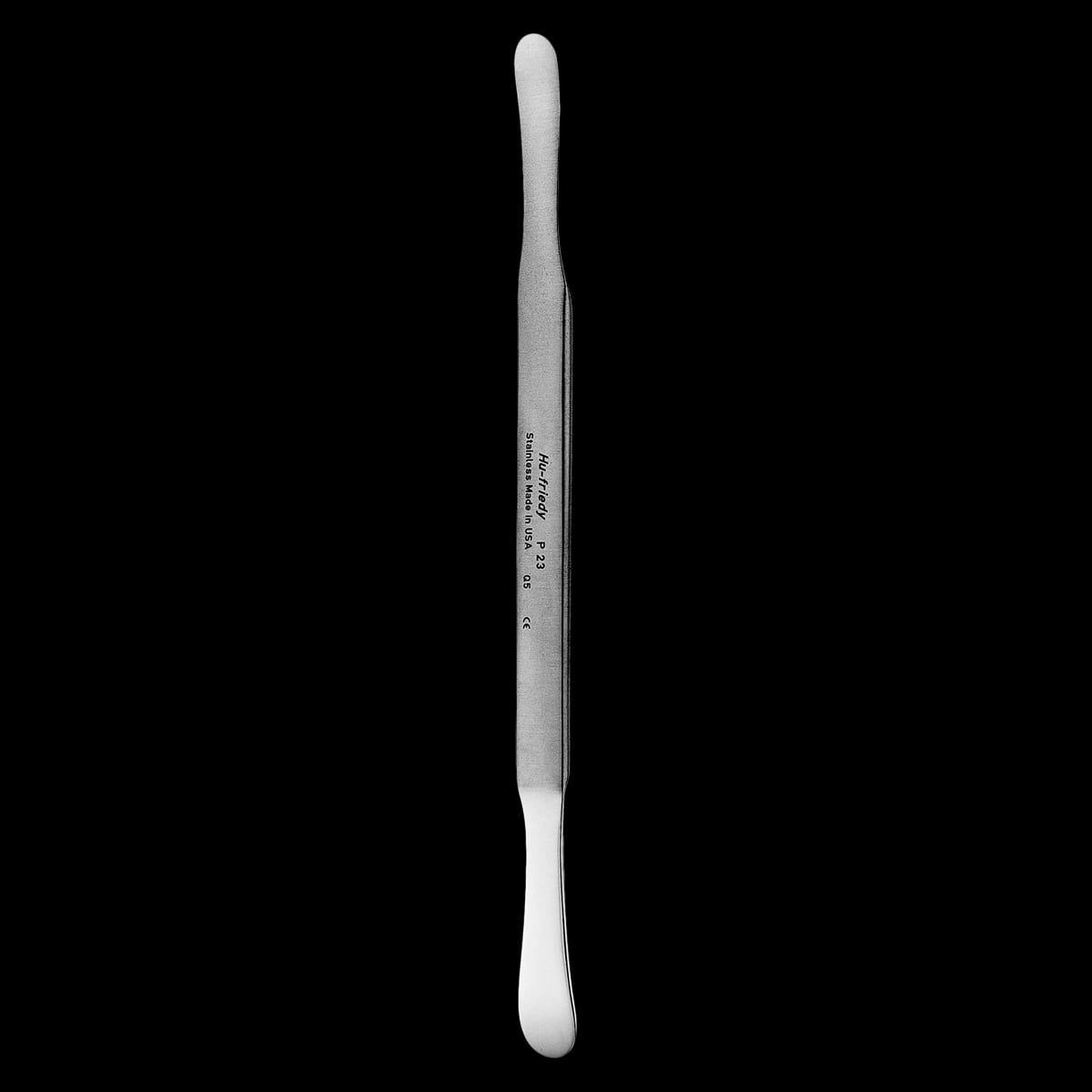 Hu-Friedy #23 Seldin Periosteal Elevator, Double-Ended, Flat Rectangular Handle, Stainless Steel, 1 Each