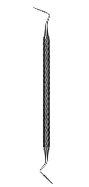 Hu-Friedy 3S/4S Sugarman Double-End Periodontal File, #6 Satin Steel Handle, FS3/4S6