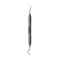 Hu-Friedy 9S/10S Sugarman Double-End Periodontal Surgical Curette, #6 Satin Steel Handle, 904333