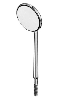 Hu-Friedy HD European Simple Stem Mirror, #4, Stainless Steel, High Definition, 12/Box, 951242