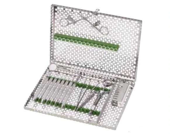 Hu-Friedy IMS Infinity Series 20-Instrument Cassette, Ocean Blue, Stainless Steel, 8" x 11" x 1.25", IMN42011