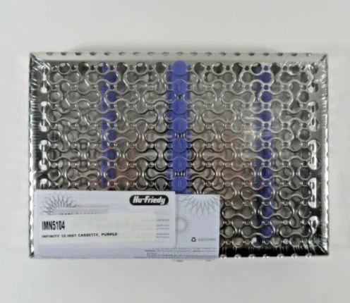 Hu-Friedy IMS Infinity Series 10-Instrument Small Cassette, Purple, 8" x 5.5" x 1.25", IMN5104