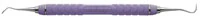 Hu-Friedy EverEdge 2.0 H5/Nevi 1 Anterior Sickle Scaler, Double End, Resin 8 Colors Purple Handle, SNEV1/H5C8E2