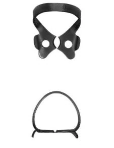 Hu-Friedy Black Line Rubber Dam Clamp, #0, Winged, Satin Steel, RDCM0X