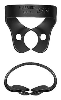 Hu-Friedy Black Line Rubber Dam Clamp #27N, Wingless Premolar, RDCM27NX