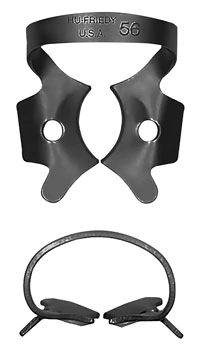 Hu-Friedy Black Line Rubber Dam Clamp #56, Winged Molar, RDCM56X