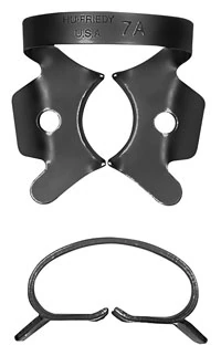 Hu-Friedy Black Line Rubber Dam Clamp #7A, Winged, Large Lower Molars, RDCM7AX