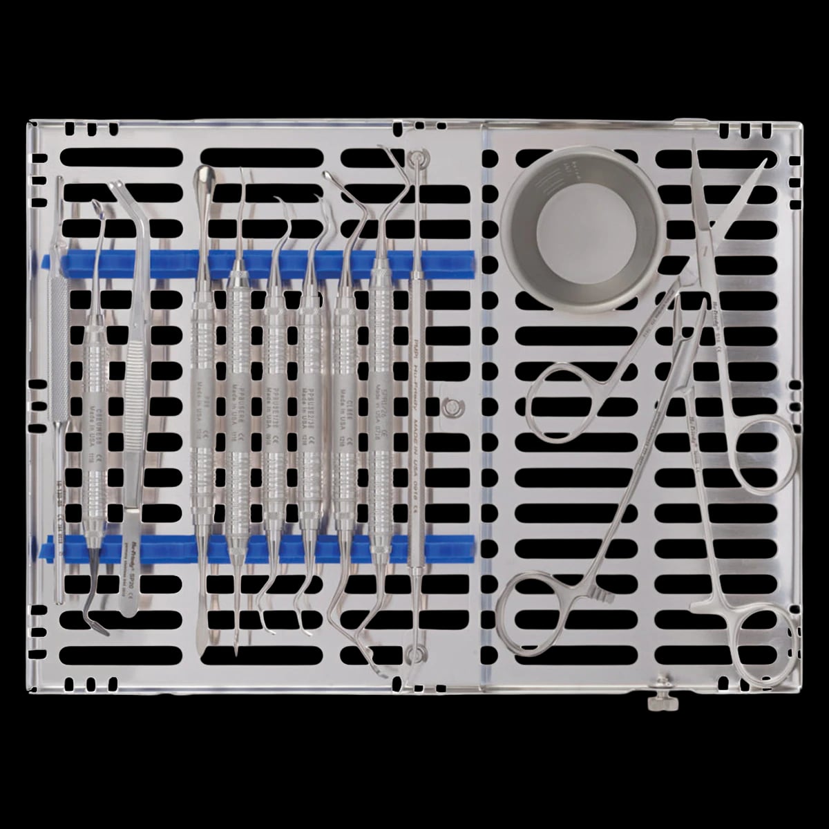Hu-Friedy Bone Grafting Kit, Surgical, Stainless Steel, 15-Piece, IMS Signature Series Cassette
