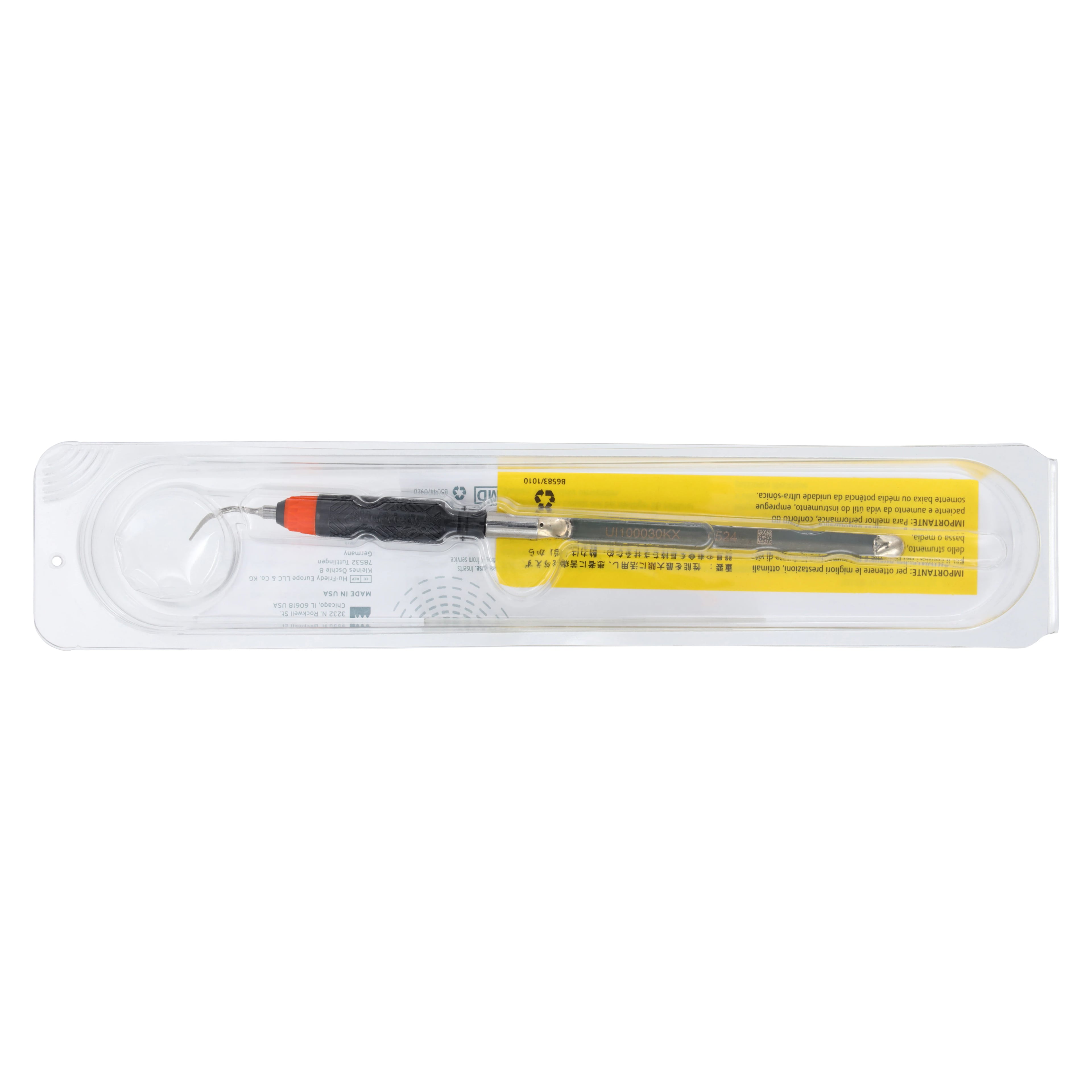 Hu-Friedy Streamline Ultrasonic Insert #1000 Triple Bend, 30 kHz, Orange Resin Handle, Each