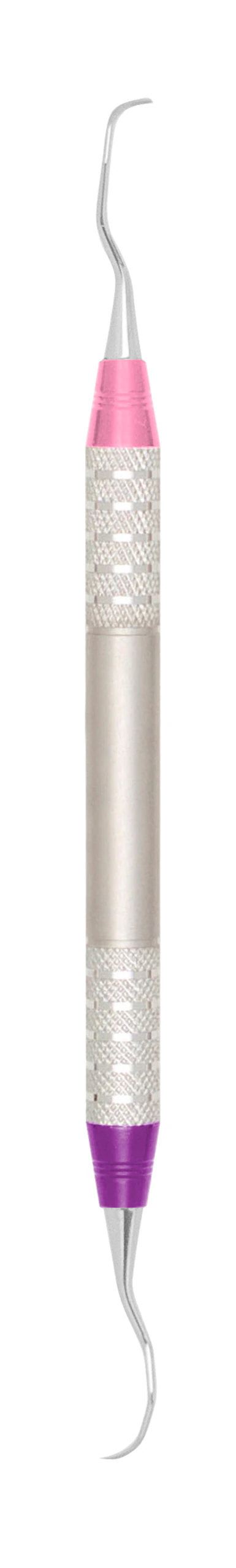 A. Titan Instruments D-Lite Gracey Curette Double End 11/14, #6 Handle, Stainless Steel