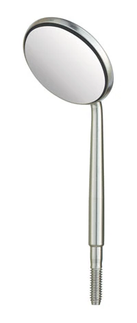 Hu-Friedy High Definition Cone Socket Mouth Mirror, Single-Sided, #4, Front Surface, 1/Pk, MIR4HD