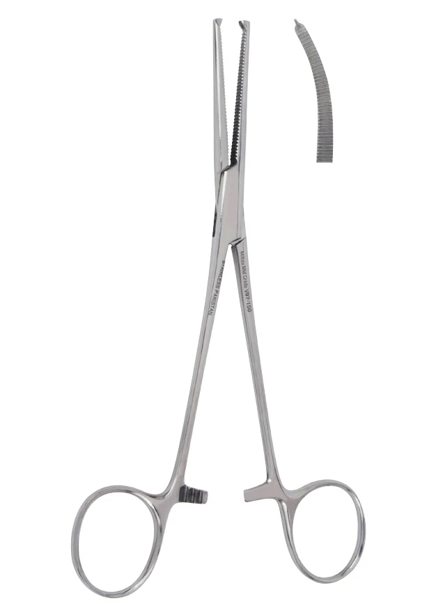 Vantage Rochester-Ochsner Hemostatic Forceps, Curved, 6-1/4", Stainless Steel, Each