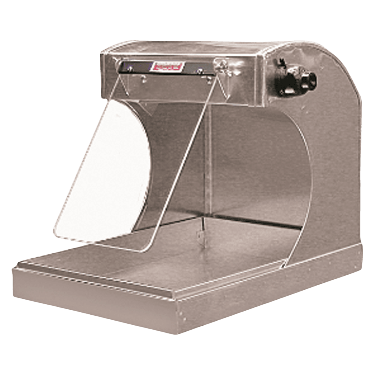 Handler Aluminum Splash Hood with Light Right Side, No Shield, 8" Wide, 84WL-R