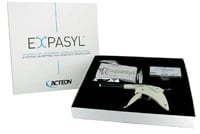 Expasyl Gingival Retraction Paste Intro Kit, 15% Aluminum Chloride, Unflavored, 6 x 1g Capsules + 12 Applicator Tips + Applicator Gun, 294100