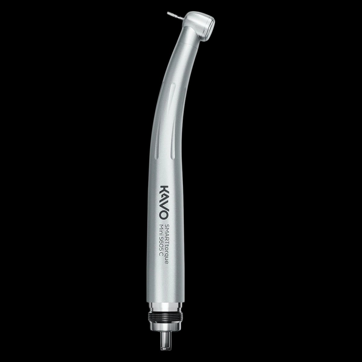 KaVo SMARTtorque Mini S605 C High-Speed Air Handpiece, Contra Angle, Push-Button Autochuck, Mini Head, No Light, 1 Spray, 4-Hole, 1.008.1645