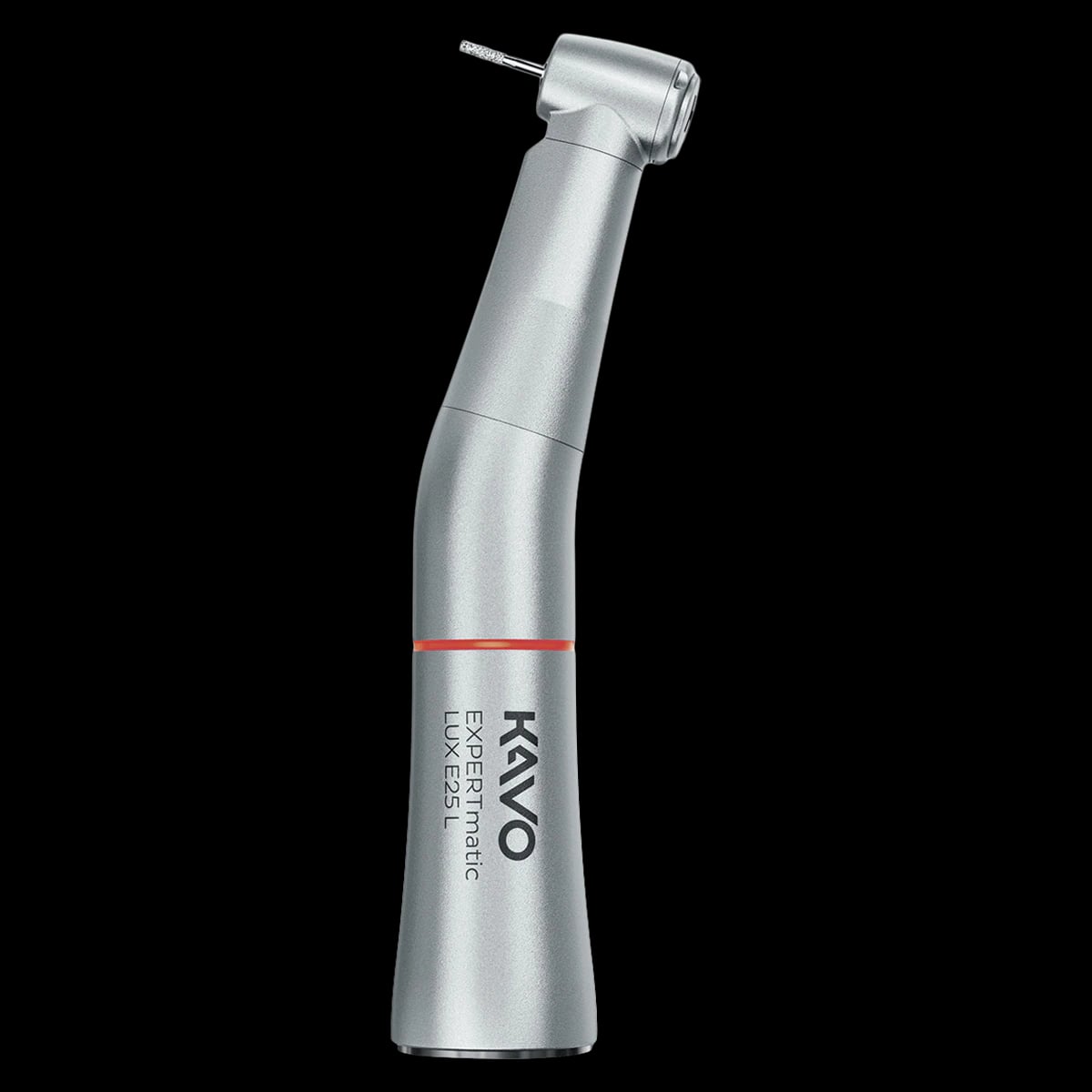 KaVo EXPERTmatic E25L Contra Angle High-Speed Attachment, 1:5, Friction Grip Push-Button Autochuck, 3-Port Spray, Cellular Optic, 1.007.5550