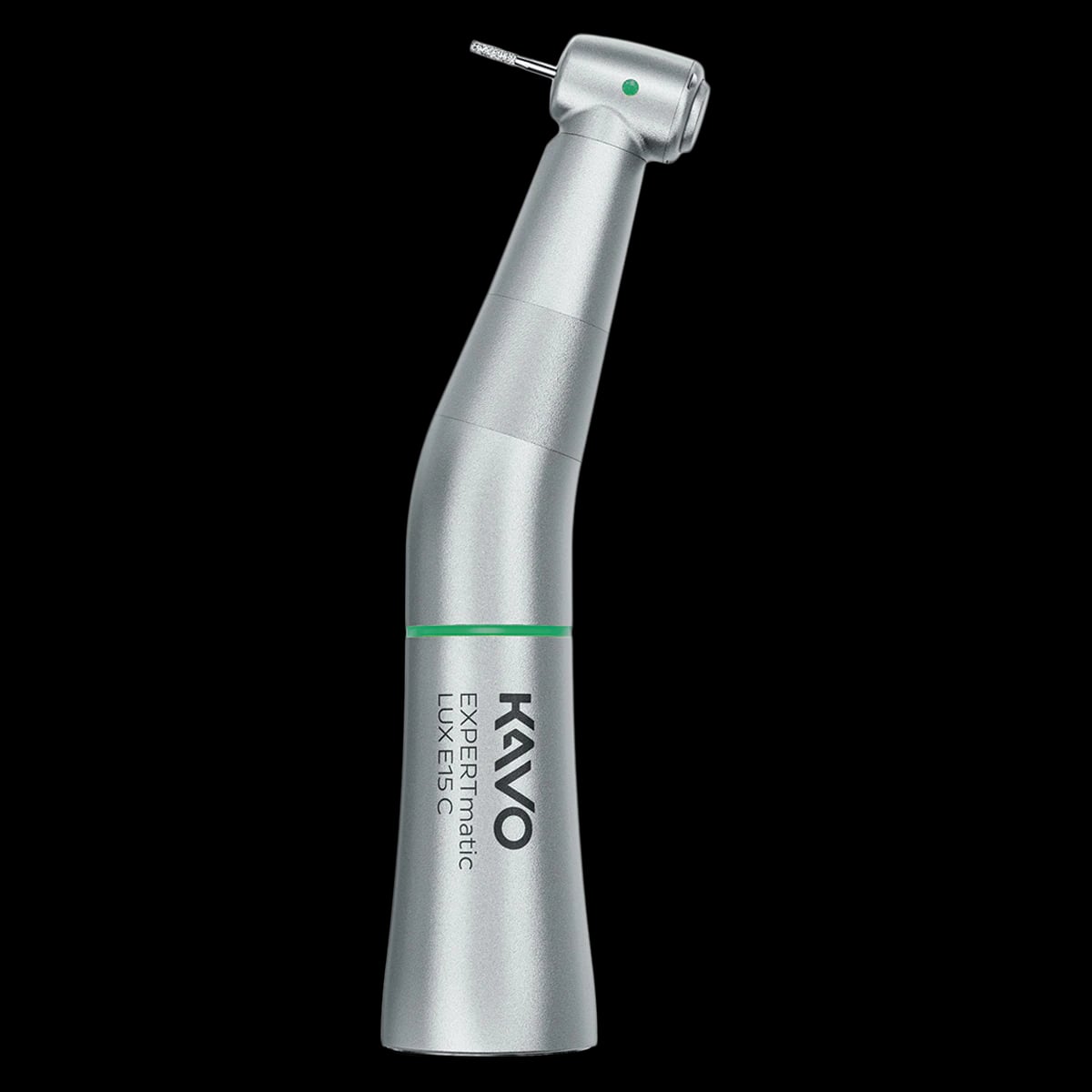 KaVo EXPERTmatic E15C Contra-Angle Handpiece, Low-Speed, Non-Optic, Push Button Autochuck, 5.4:1 Reduction, 1-Port Spray, E-Type Connection