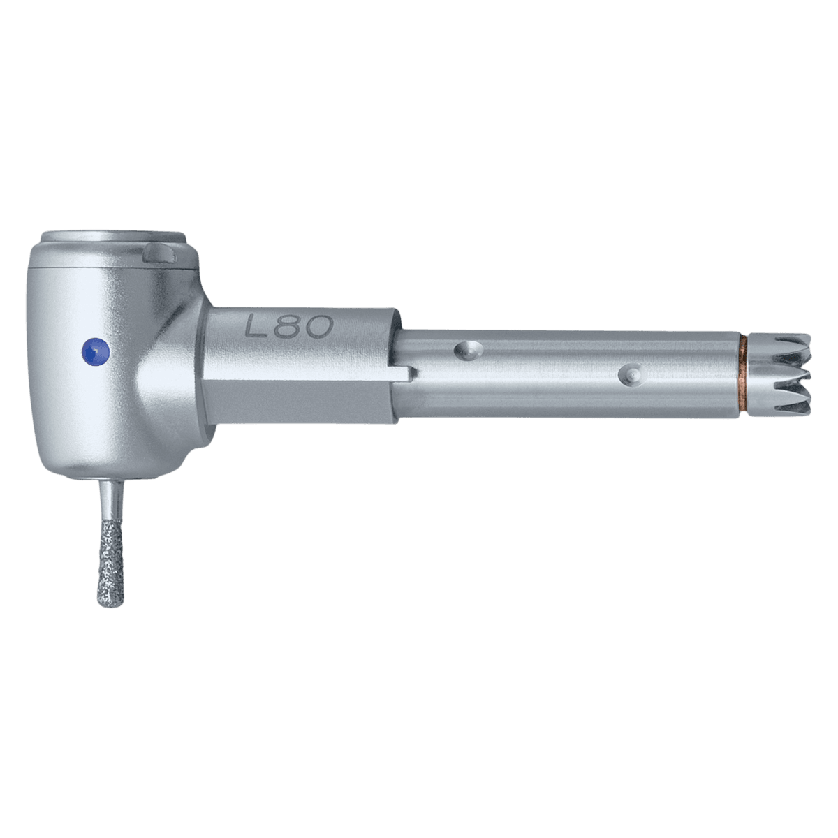 KaVo INTRA LUX Attachment Head, L80 Friction Grip, 1:1 Ratio, Blue, Push Button Autochuck, 1.6 mm, 1/Pkg