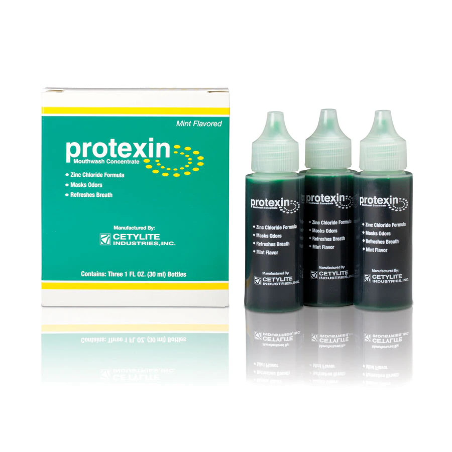 Protexin Oral Rinse Concentrate, Mint, Alcohol Free, 1 oz Bottle, 3/Pk, 0307