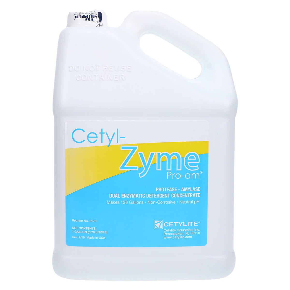 Cetyl-Zyme Pro-Am® Dual Enzymatic Detergent Concentrate, 1 Gallon Bottle, 0170