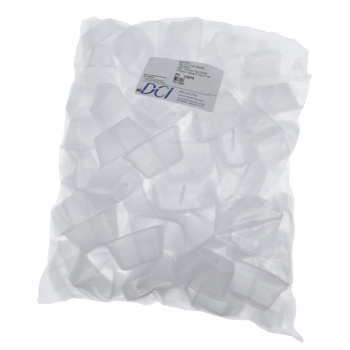 DCI International Series 5 Filter Vacuum Trap Solids Collector, 100/Pk, 52875