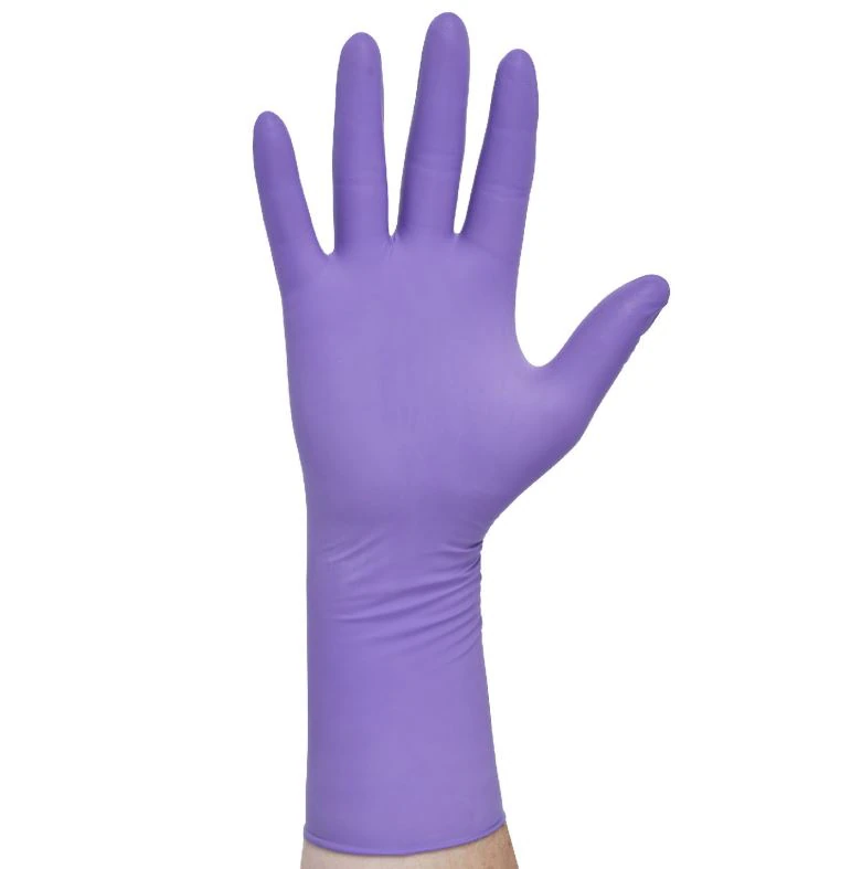 Halyard Purple Nitrile-Xtra Exam Gloves, Powder-Free, Latex-Free, Large, Purple, 50/Bx, 50603