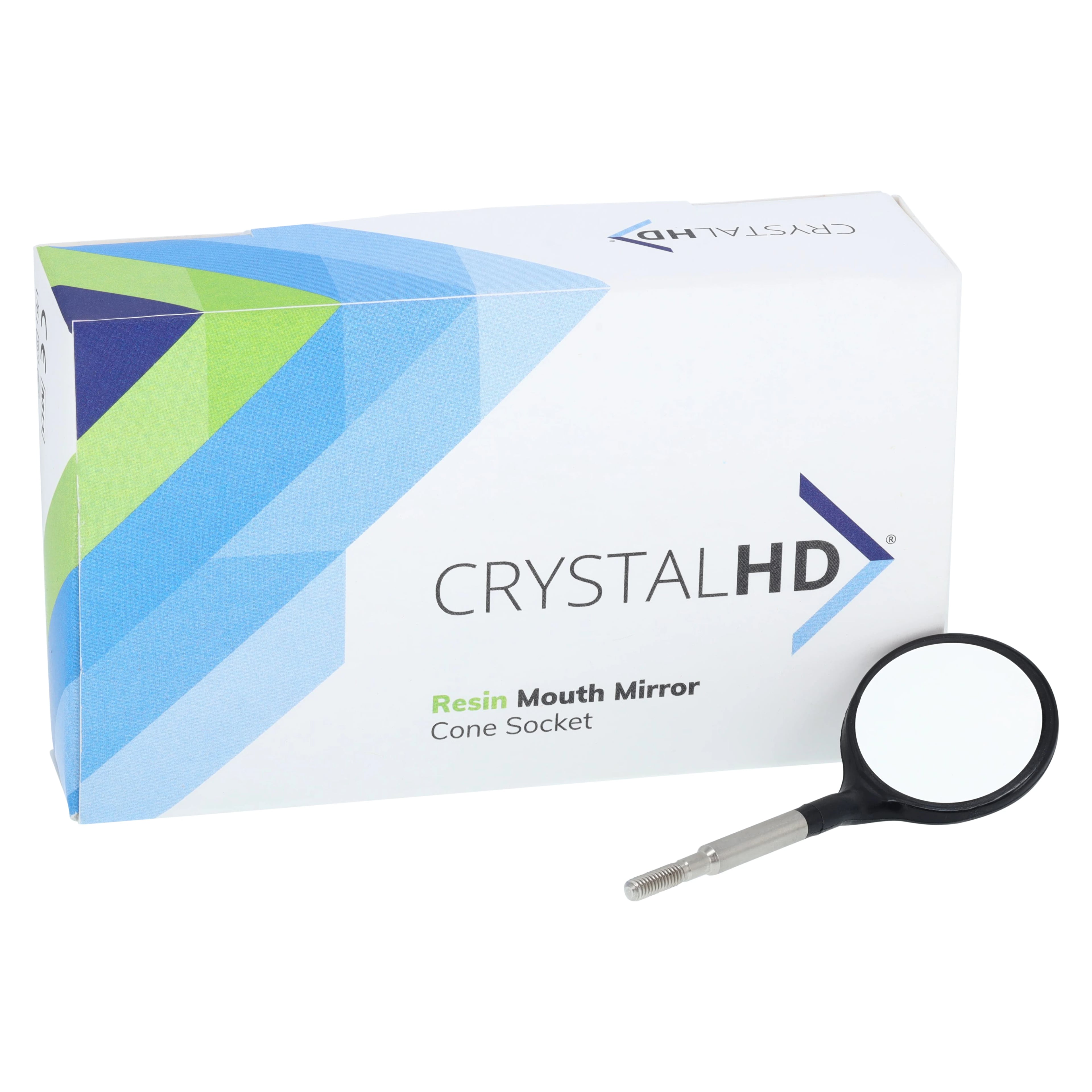 #5 Crystal HD Black Resin Mouth Mirror Screw-On Heads, Cone Socket, 12/Pk, 50Z372K