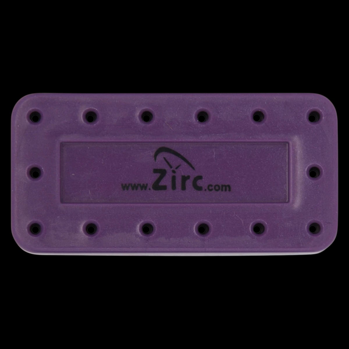 Zirc 14-Hole Magnetic Bur Block, Plum, Fits FG/RA/HP Burs, Autoclavable, 50Z403-E