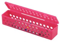 Zirc Steri-Container Standard, Neon Blue, 8-1/8" x 1-7/8" x 1-7/8", Holds 10-14 Instruments, 50Z900N, 1/Pk